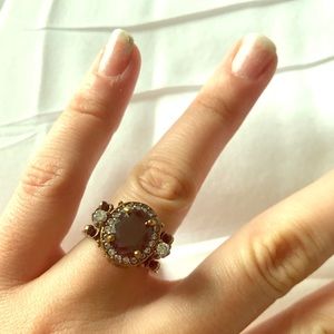 Handmade reversible cocktail ring